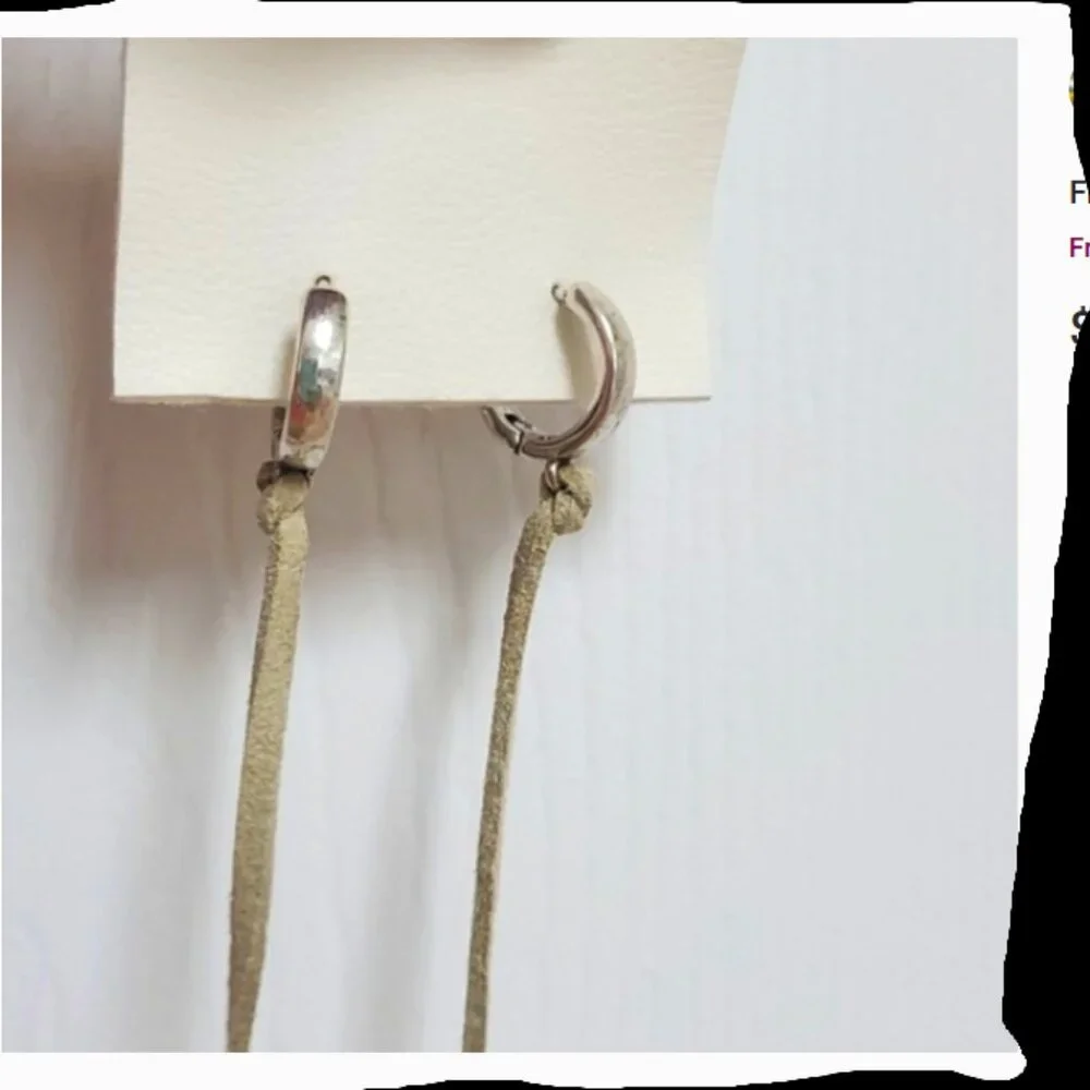 Free People “Treasure Dangles” – Mother of Pearl – Boho Luxe Earrings – Like New